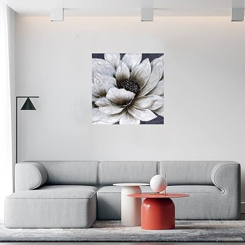 Miniatura 33 de Calcomanías murales de flores de loto blanco, calcomanías de pared personalizadas con flores florales, calcomanías de vinilo para mural con citas