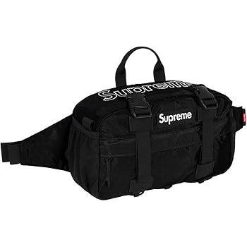 supreme waist bag on body