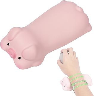 Wrist Rest, Cute Kawaii Pink Pig Shape Arm Rest for Desk, Ergonomic Memory Foam Mouse Wrist Rest Pain Relief, Washable Stress Relief, Keyboard Wrist Rest