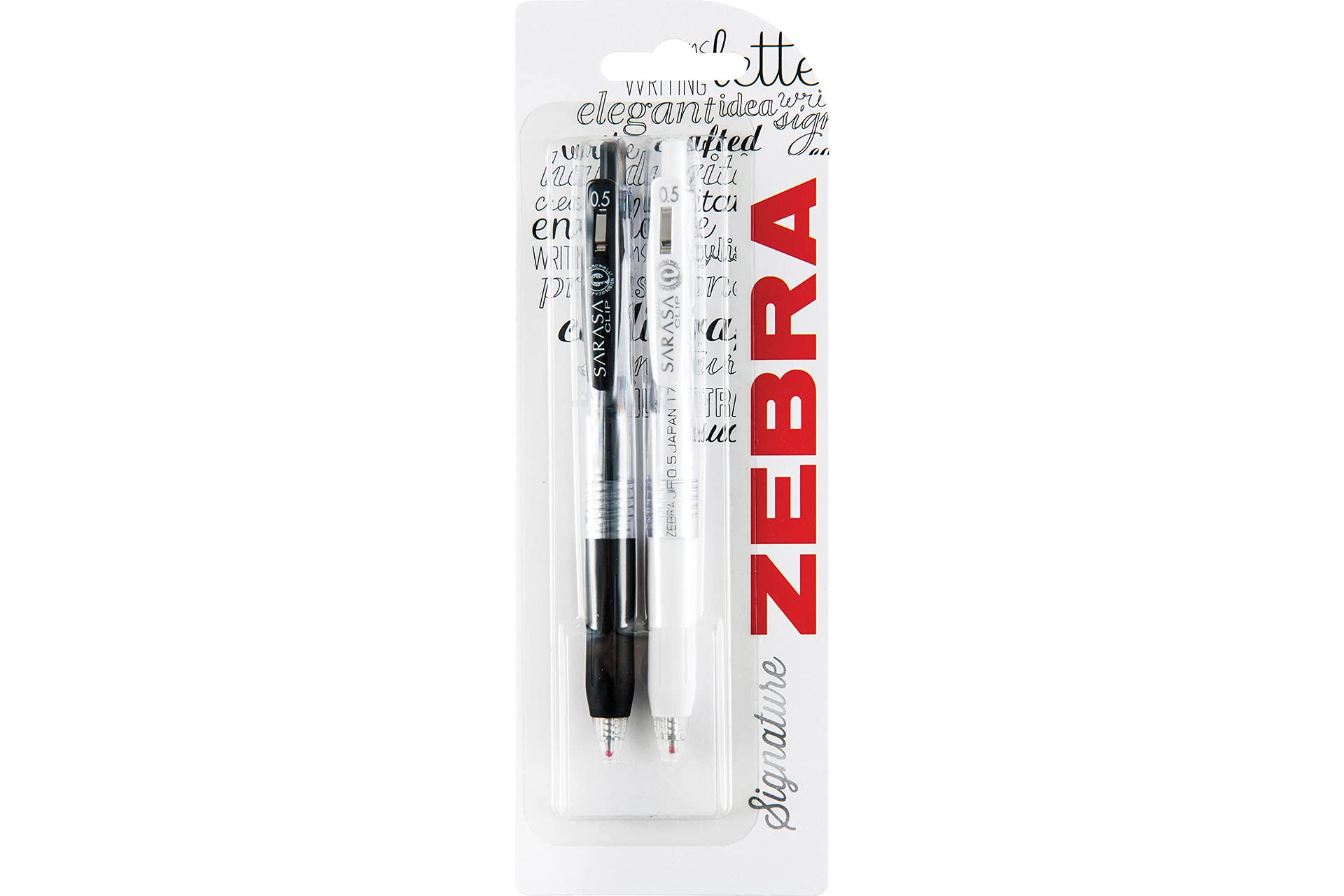 Zebra Sarasa Clip Black & White