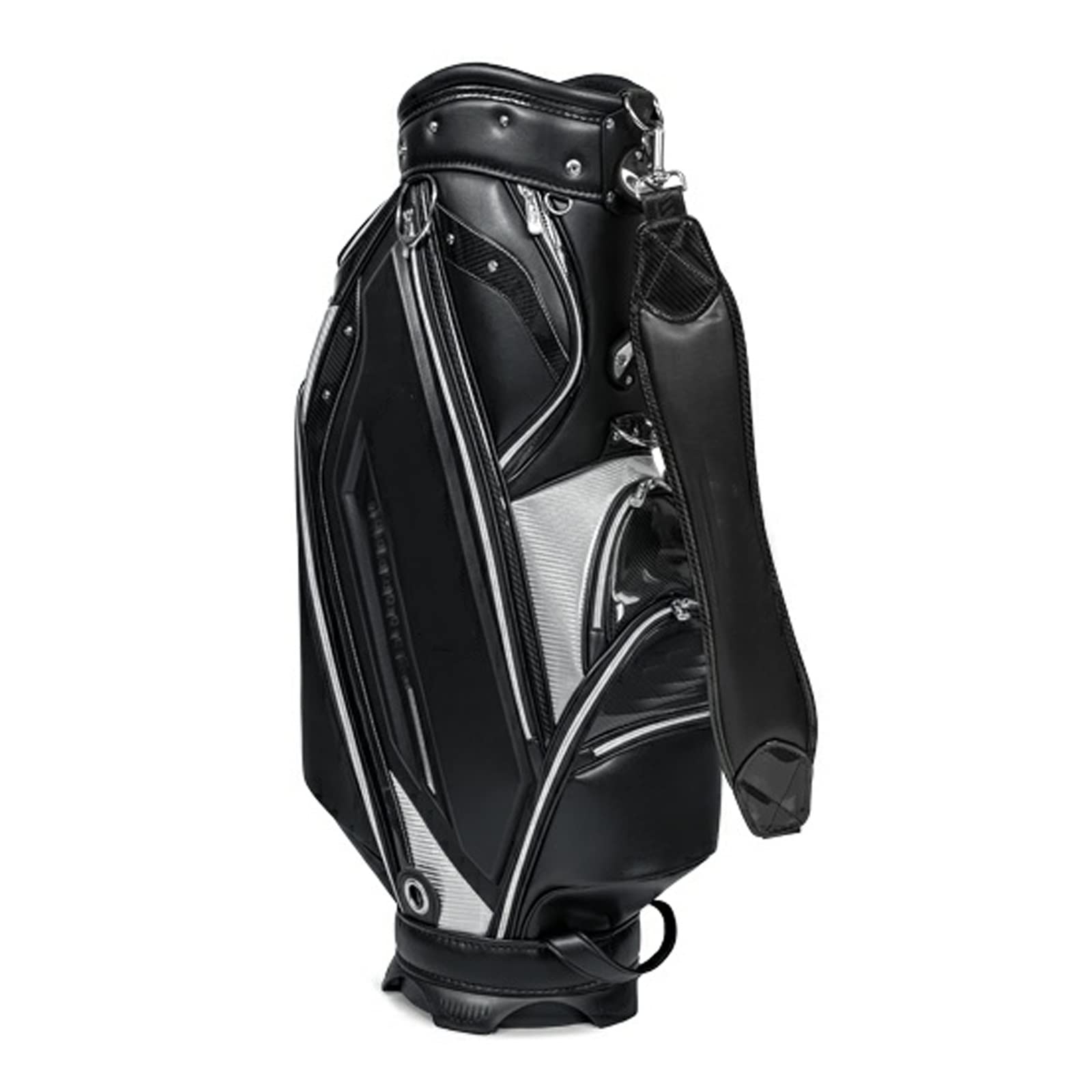 Golf Stand Bag with 5 Way Divider Portable, Golf Bag with Waterproof Wear-Resistant, Wide Shoulder Strap, Light Weight, with Strap, Easy to Carry, Cart Bag