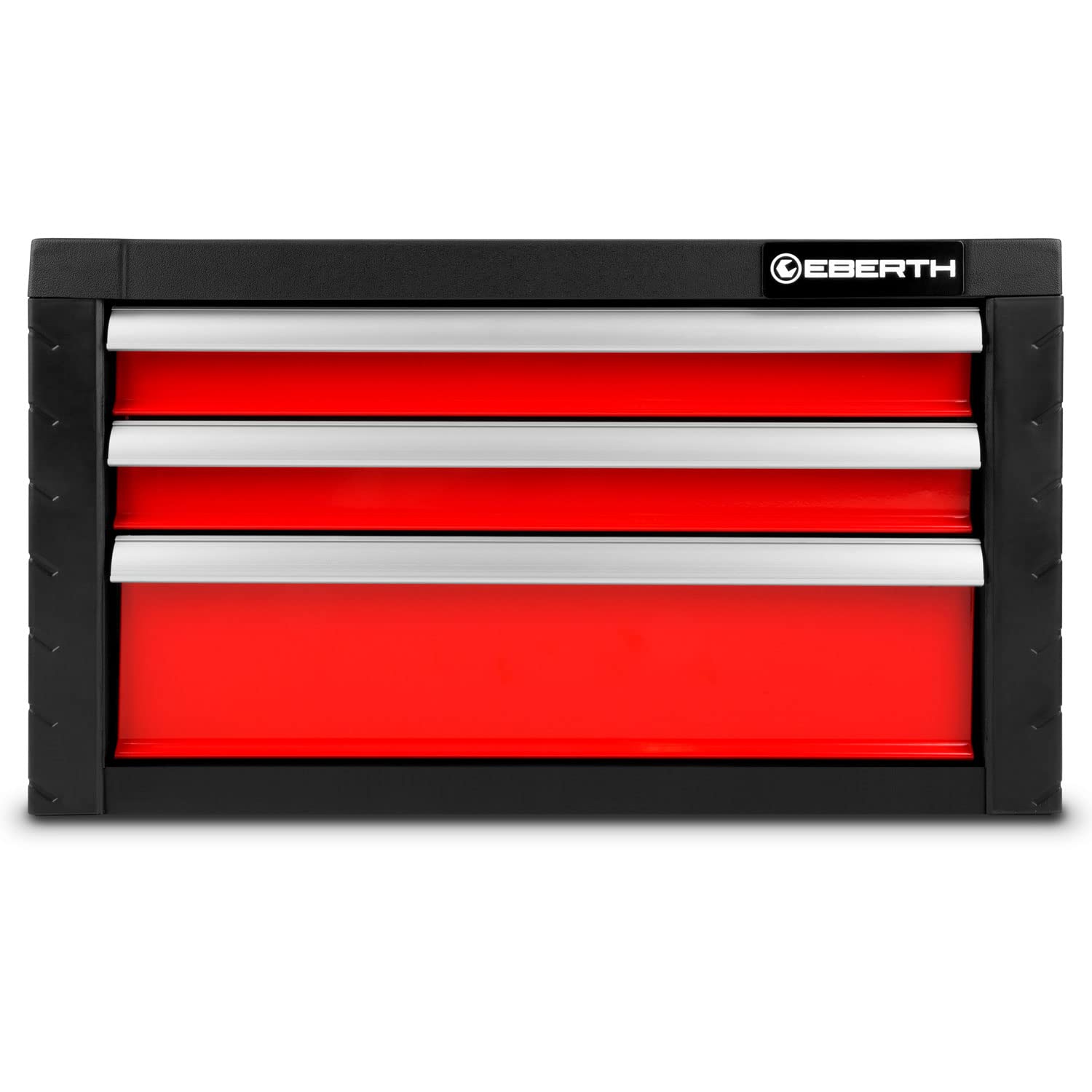 EBERTH - Caja de herramientas sin herramientas (3 cajones sobre rodamiento de bolas, 2 prácticas asas de almacenamiento, gran superficie de almacenamiento, bloqueable, metal pintado en polvo