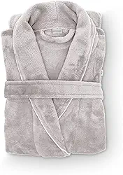 Roupão Banho Flannel Golden Adulto Unissex Toque Macio Microfibra Appel Home