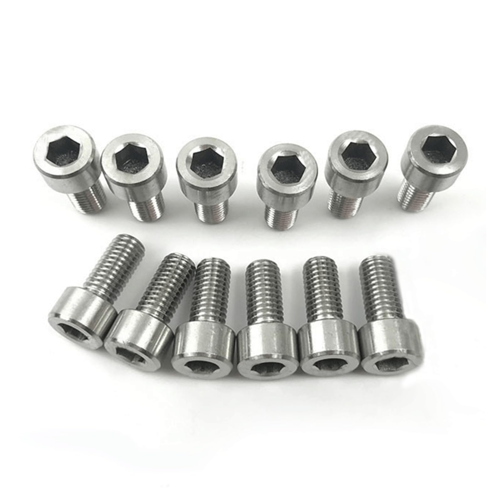 12Pcs Bike Water Bottle Cage Bolts Holder Screws M5 Inner Rack Hexagon Stainless Steel Screws for Bottle Holder Bracket Rack Cycling Accessories Bike Screws