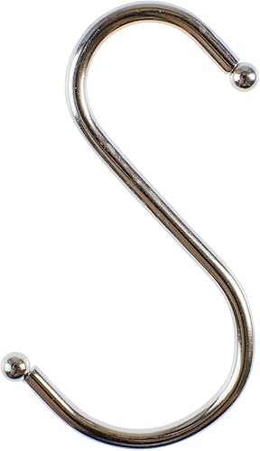 Miniatura 4 de Ganchos en S de acero inoxidable de 3 pulgadas para colgar sartenes ollas bolsas toallas ropa paquete de 12