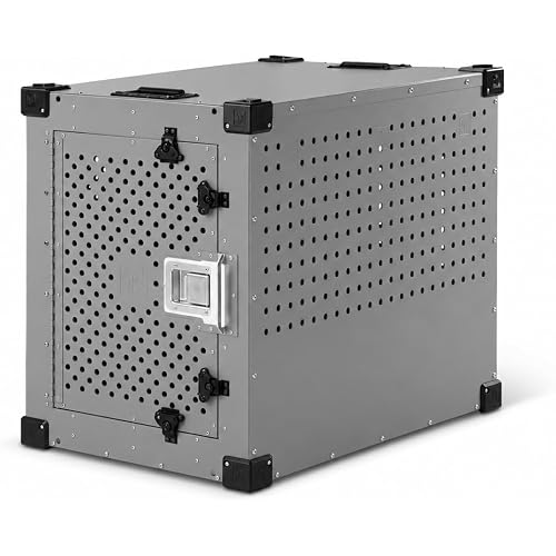 Impact High Anxiety Dog Crate - Escape Proof Kennel (Gray, 40")