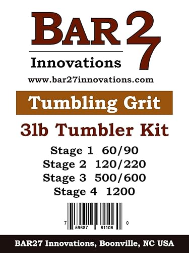 Miniatura 4 de Kit de 4 vasos de roca de etapa para barriles de 3 libras de carburo de silicio óxido de aluminio pulido de medios de EE. UU