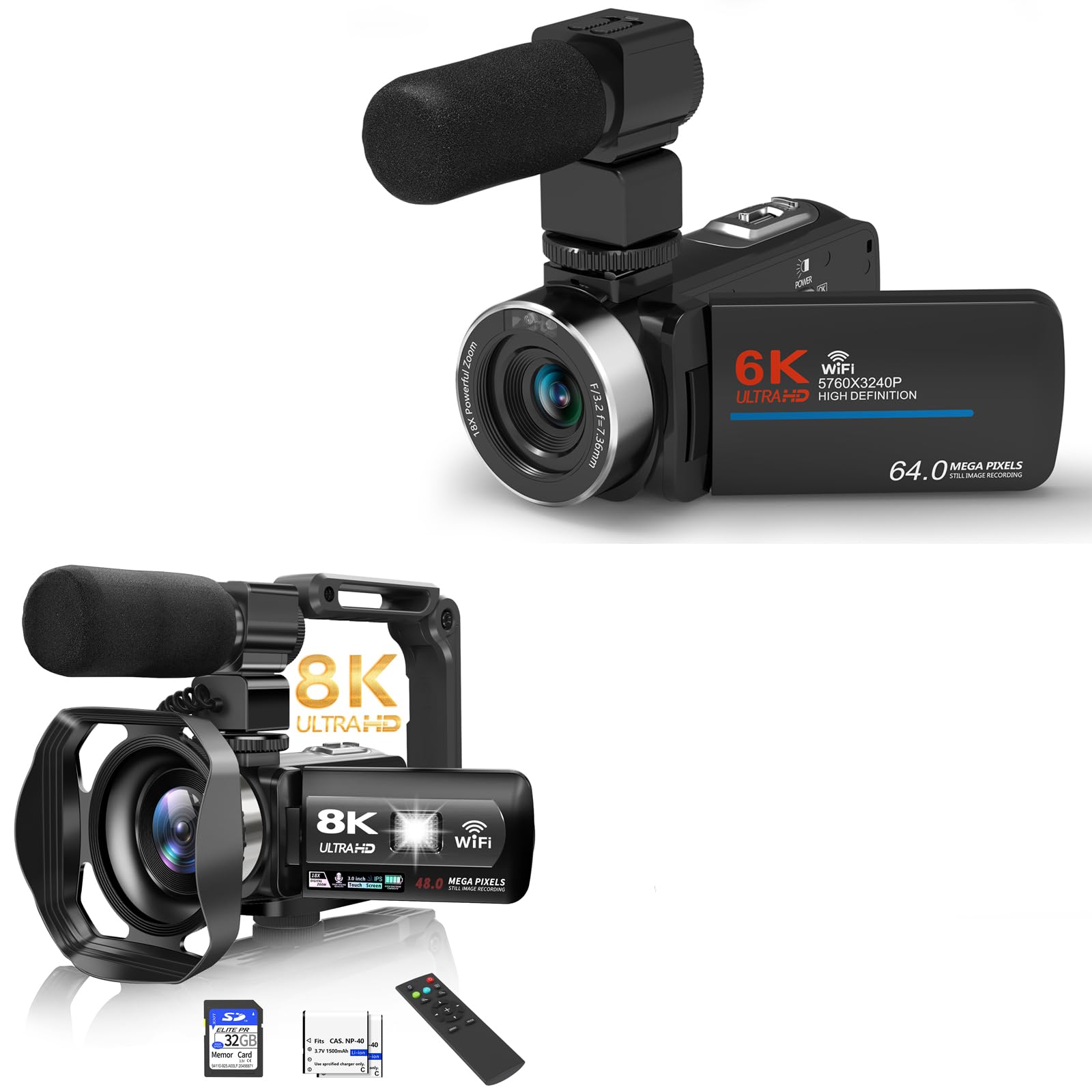 Amazon.com : MURAUX 8K Plus 6K Video Camera Camcorder with Night