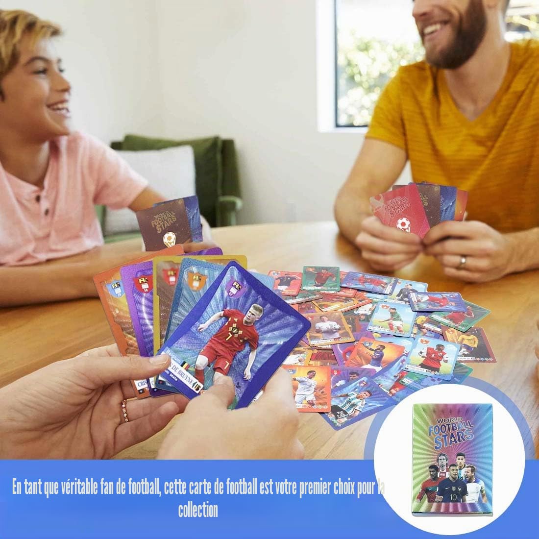 Cartes de Football Champions 2024/2025 - 55 Cartes à Collectionner pour Les Fans Enfants Adolescents Adultes - Convient pour Les Fans de Football