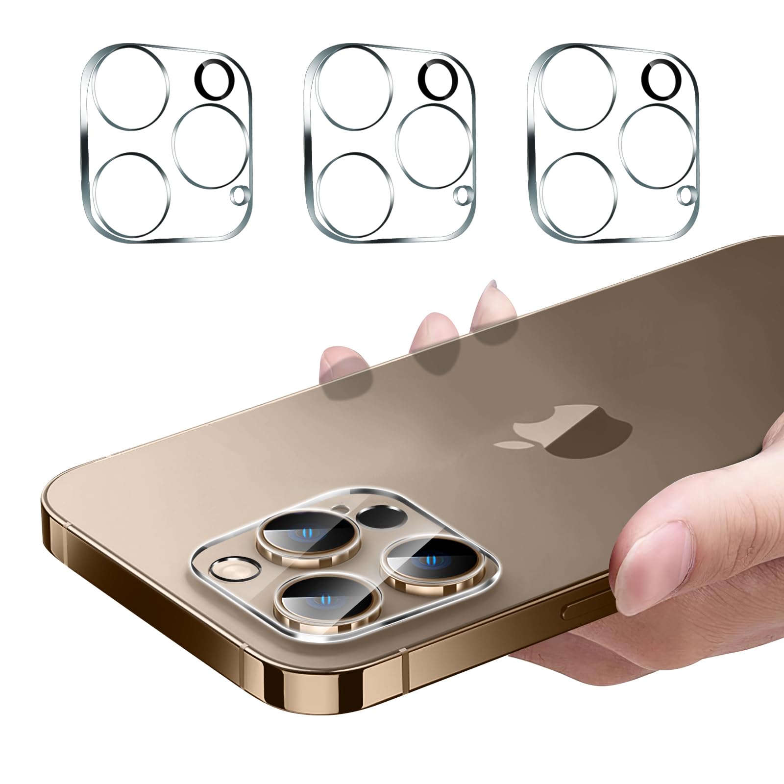 Hlija 3PCS Rear Back Camera Lens Protector Tempered Glass for iPhone 16 Pro Max iPhone 15 Pro Max iPhone 16 Pro iPhone 15 Pro - HD Clear Full Coverage Guard (B0CFYKRZ11) Amazon Price History, Amazon Price Tracker