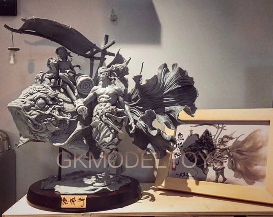 袁星亮 魚将行 エンシンリュウ 上海WF 塗装済み完成品 スタチュー 彩色版 Amazon.co.jp: 袁星亮 魚将行 エンシンリュウ 上海WF 塗装済み