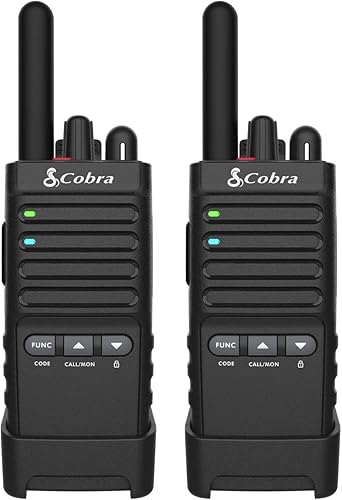 Miniatura 2 de Cobra Walkie Talkies profesionales PX650 (paquete de 2) y auriculares de vigilancia Cobra GA-SV01
