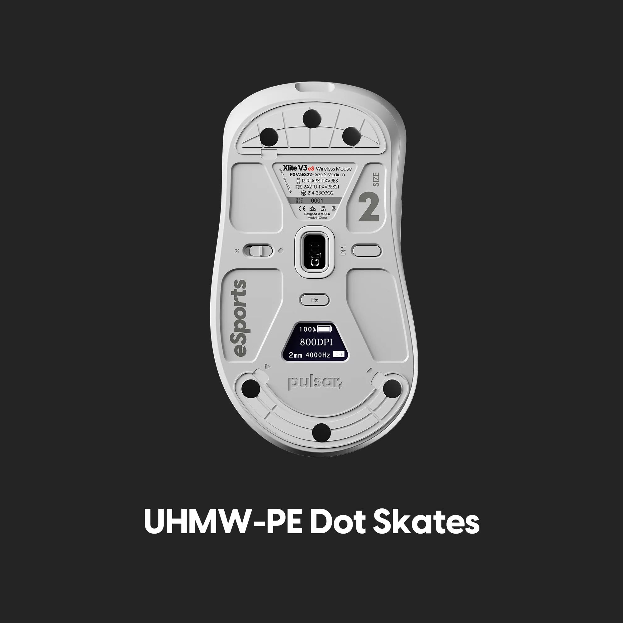 Amazon.co.jp: Pulsar Gaming Gears UHMW-PE 6.6mm Dot Skates マウス