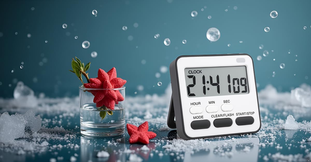 JASIFS Digital Timer Clock - Magnetic, Alarm, Stopwatch -4