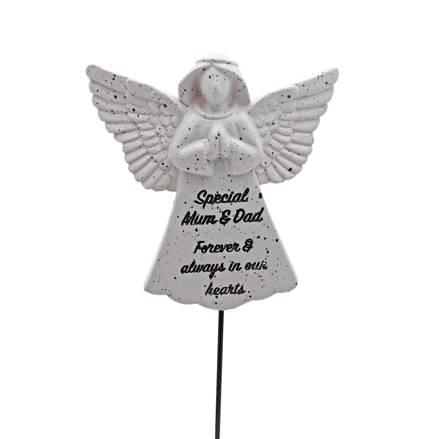 Widdle Gifts Special Mum And Dad Memorial Graveside 19Cm Angel On Stake With Thoughtful Wording For Your Loved One (Special Mum And Dad)