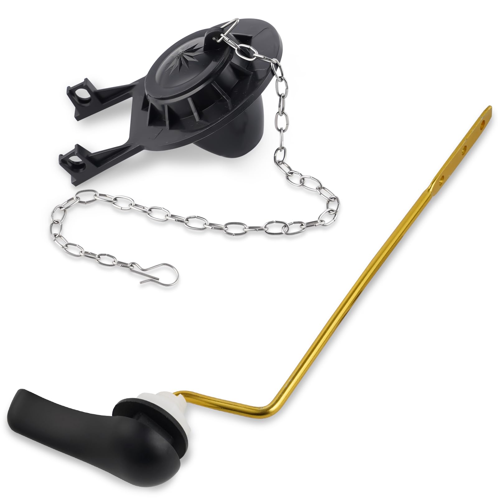 Universal Side-Mount Toilet Handle Replacement with 2-Inch Toilet Flapper
