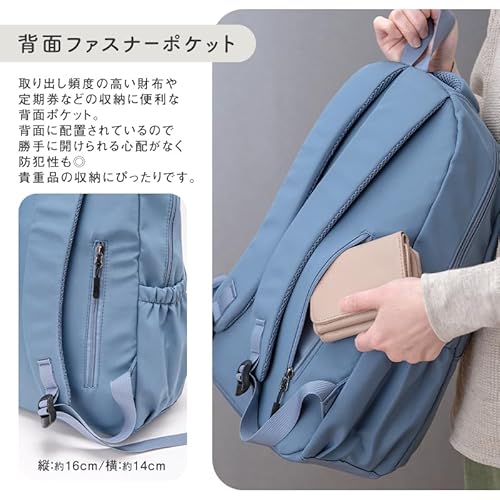 Neorry リュック レディース 通勤 ビジネスリュック 軽量 通学 20L パソコン バッグ 大容量 撥水 旅行 軽い ビジネス 高校生 の商品画像 5