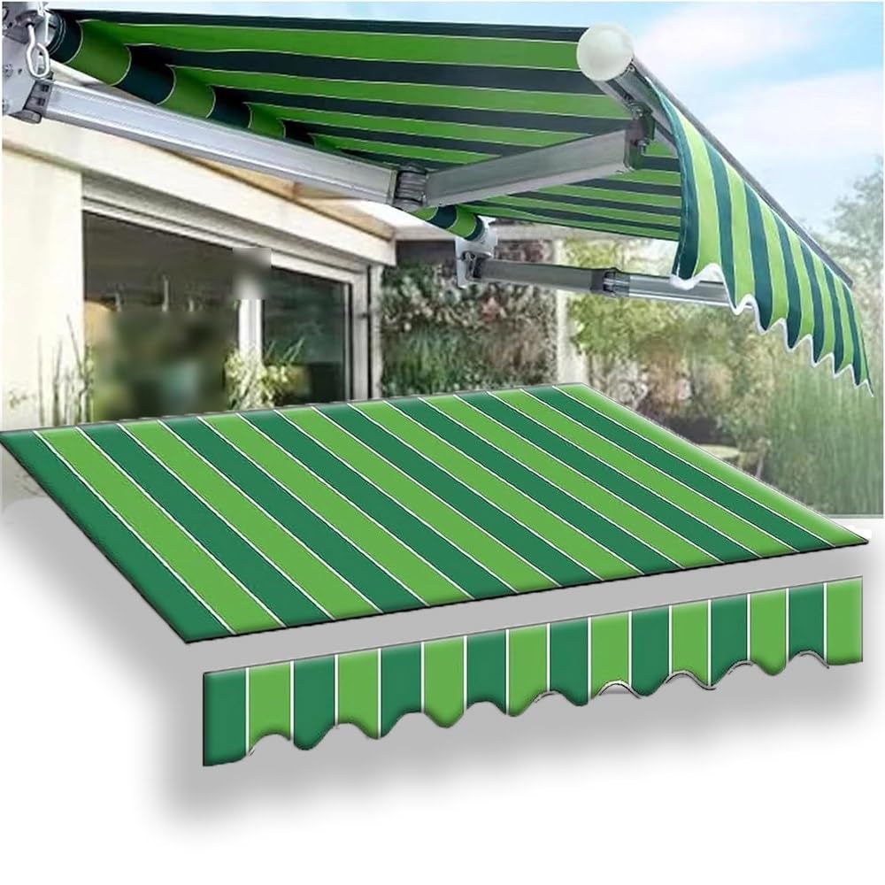 wohnmobil markise stoff wechseln OPOLDBDMAC Markisenbespannung Ersatz Bespannung Für Sonnenmarkise, Markisenstoff Ersatzstoff Markisentuch Balkon Markisenstoff Wechseln, 360 X 240 Cm Einziehbar Überdachung((8x6.5ft)2.4X2M) Garten Chapter 388 | One sortcode_2142 Colour:White Frame VLT 46%