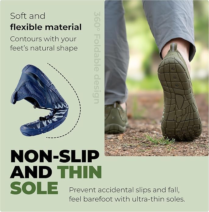Image of Hike Footwear HF Signature Healthy & Non-Slip Breathable Barefoot Shoesfor Women Men, Wide Toe Flexible, Lightweight Daily Wear Walking Shoes Unisex