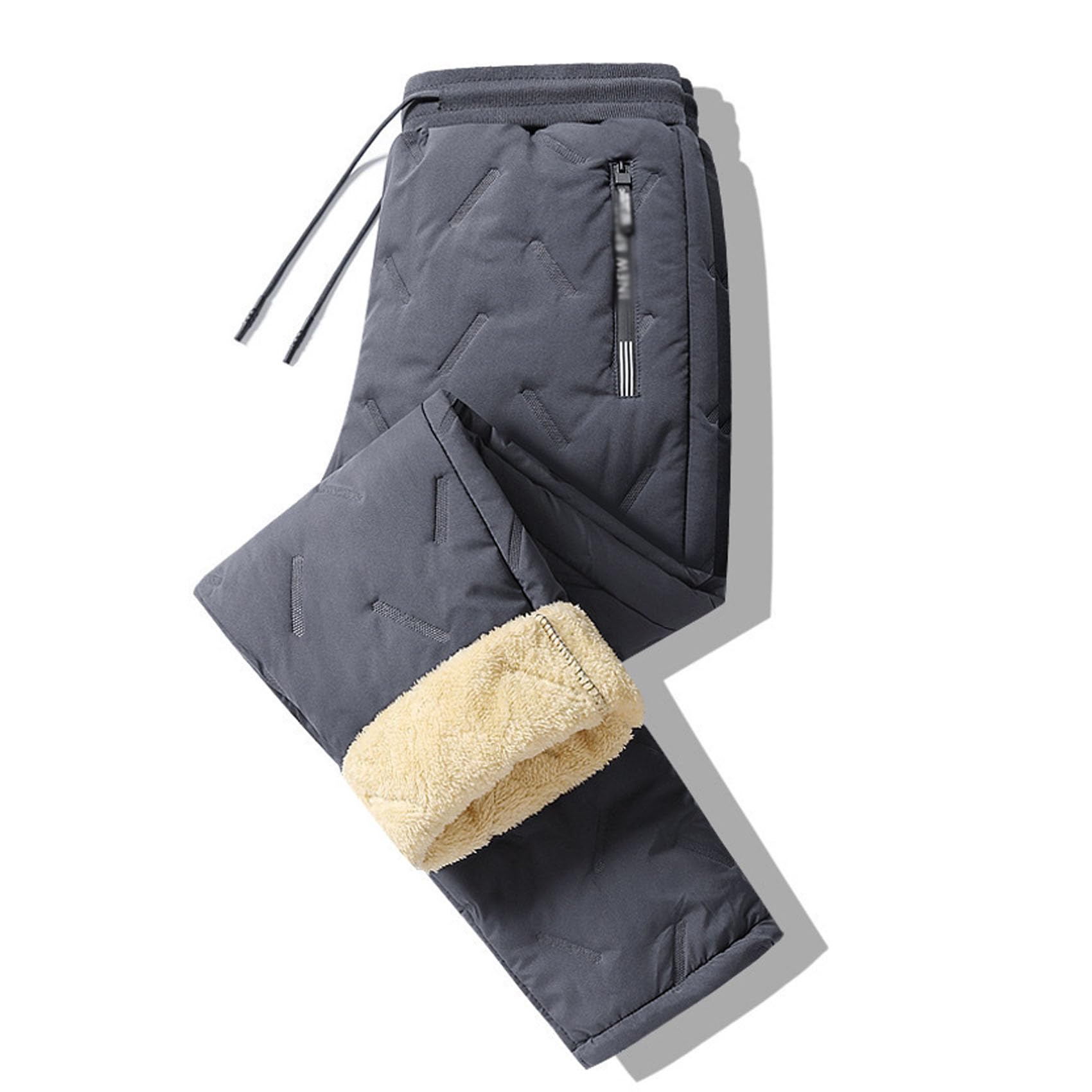 Fleece Thermal-Pants Unisex, Warm Outdoor Casual Pants, with Zipper Pockets, Lightweight Water Repellent — view 5