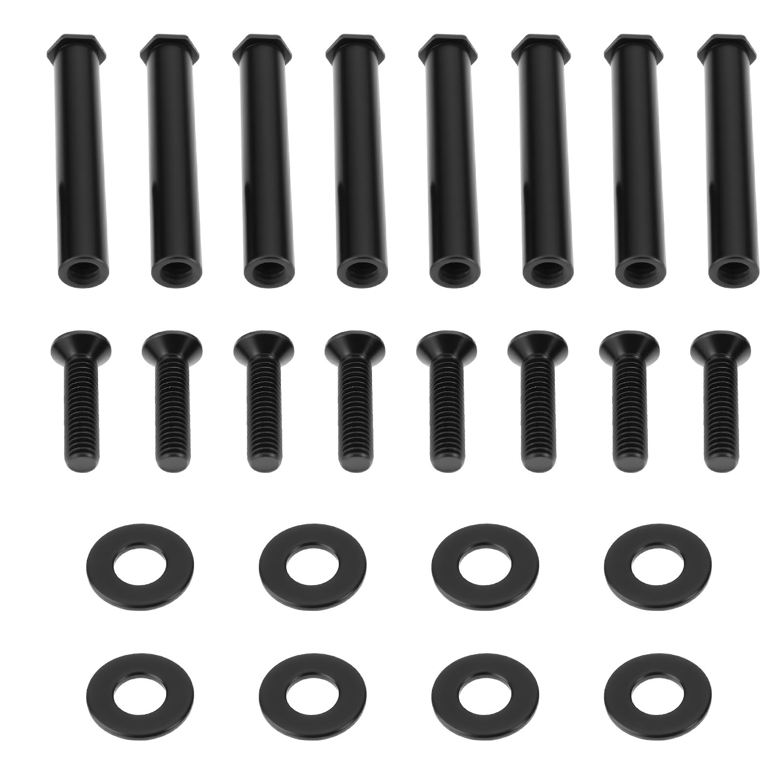 LT Easiyl 8pcs Chassis Fan Radiator Fixing Screws Model WT01 Suitable for PC Black