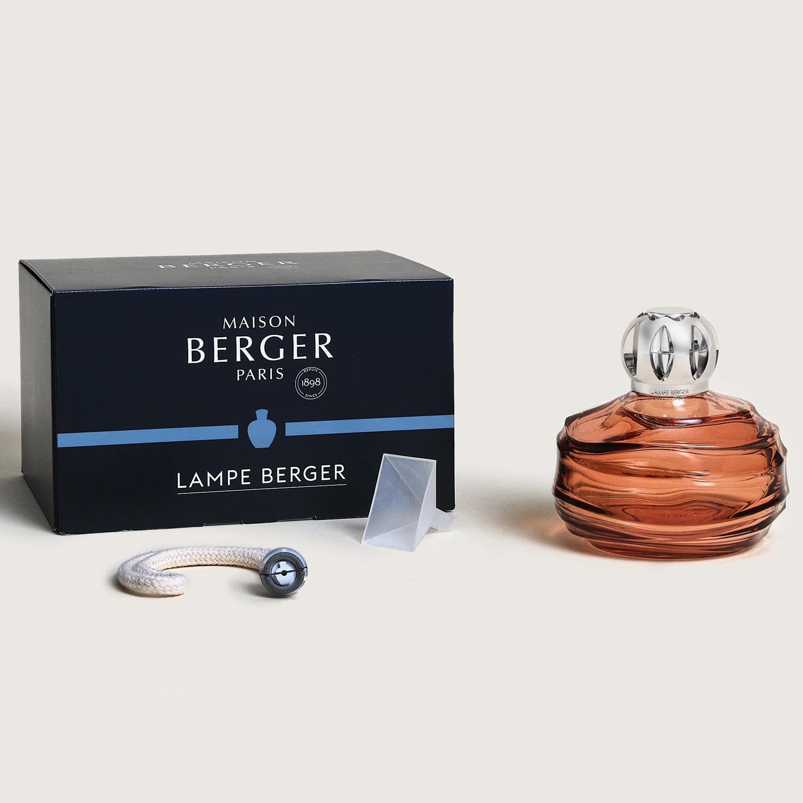 MAISON BERGER - Bernsteinrosa Echo Lampe Berger, Durchsichtig