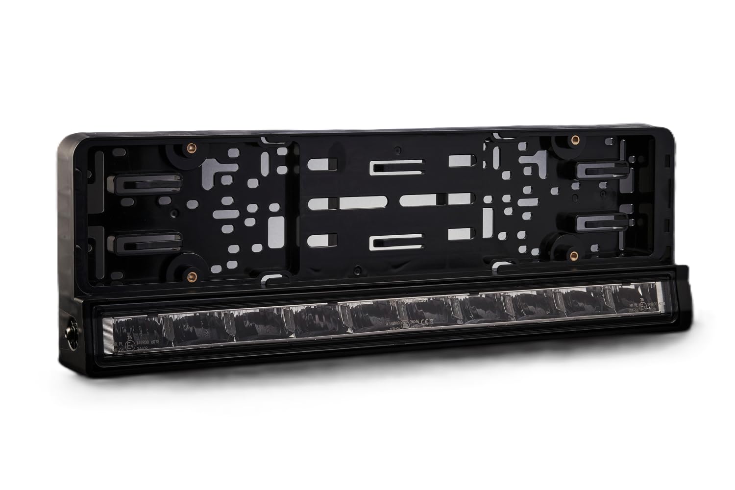 Soporte de matrícula LED antivibración para evitar roturas en grúas 7