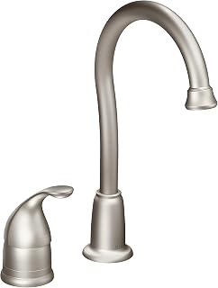 Moen 4905SRS Camerist One-Handle High Arc Bar Faucet, Spot Resist Stainless