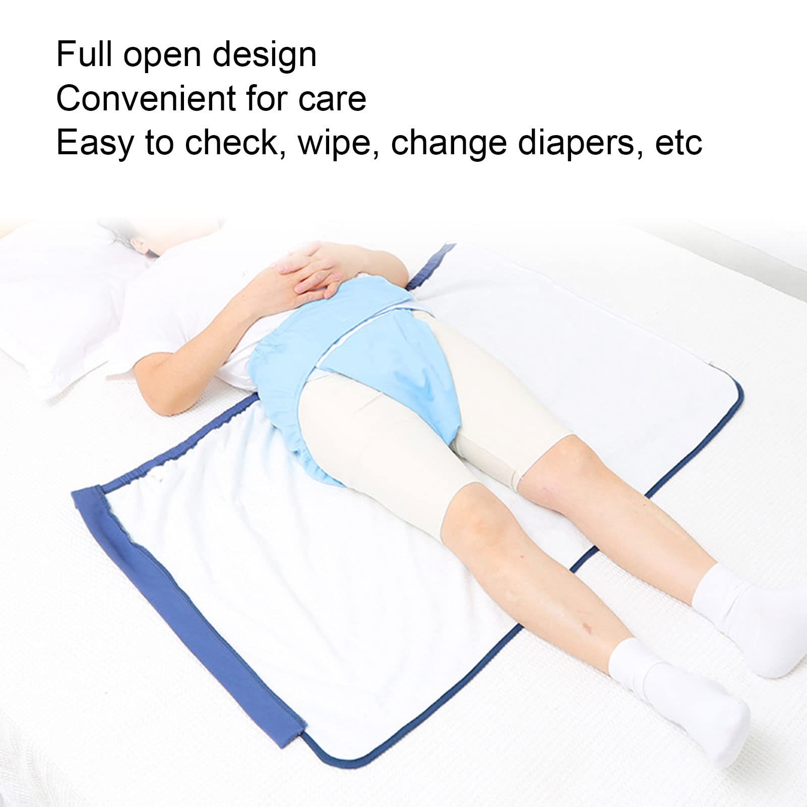 Gonna per Pannolini per Adulti, Materasso per Incontinenza Indossabile Assorbente Impermeabile Riutilizzabile con Cerniera in Cotone per la Casa (XL)