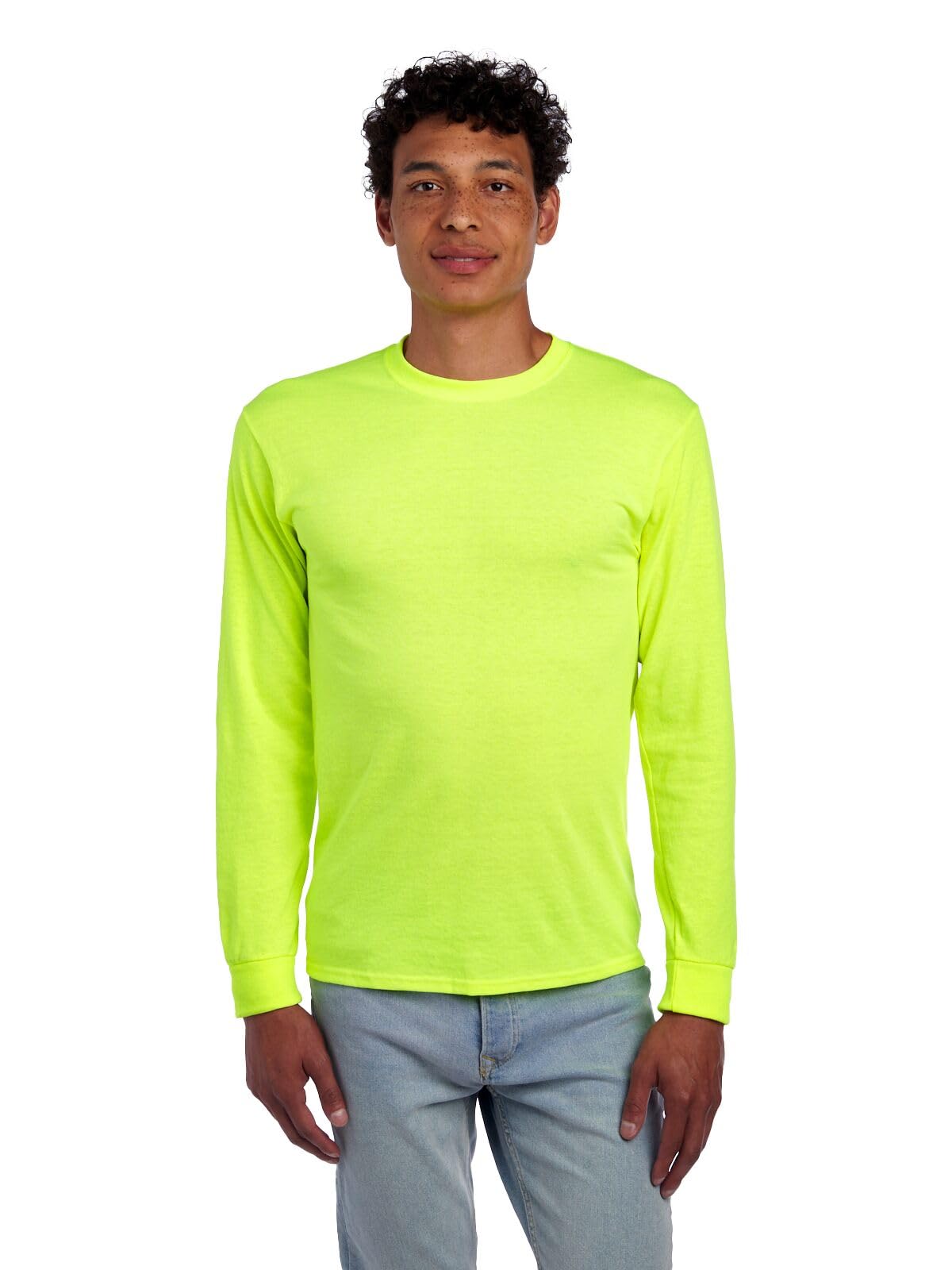Jerzees Men's Dri-Power Cotton Blend Long Sleeve Tees, Moisture Wicking, Odor Protection, UPF 30+, Sizes S-3x