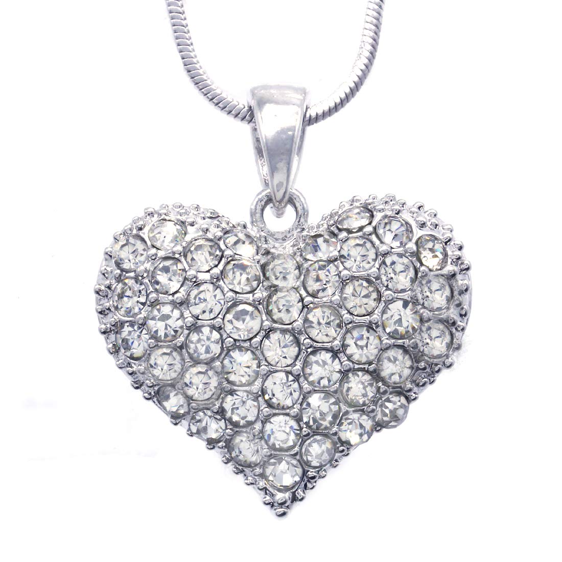 Valentine's Day Gift Love Red Heart Necklace Pendant Charm Women Jewelry