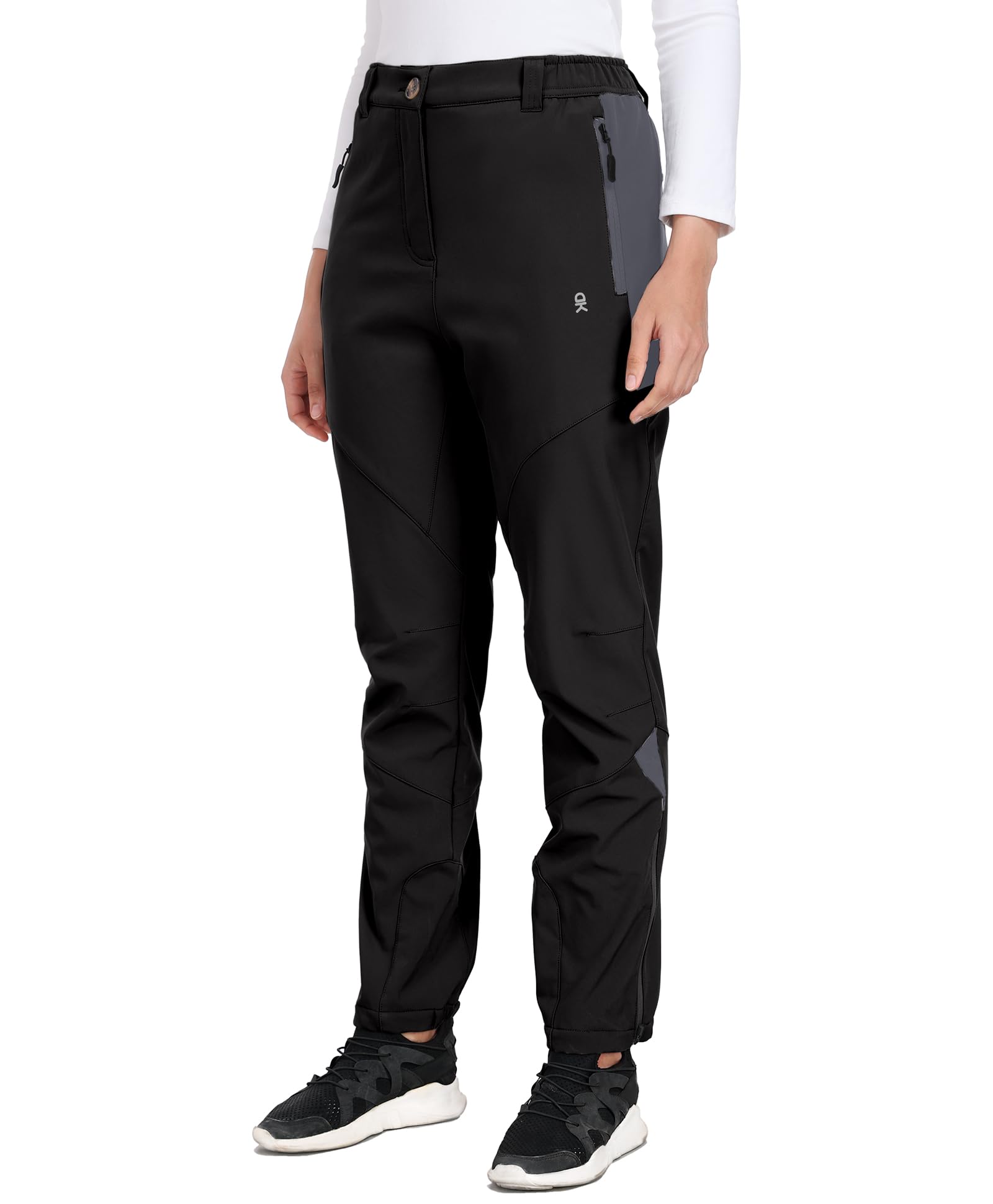 Little Donkey Andy Damen Winter Wanderhose Skihose Trekkinghose Snowboardhose, Softshell-Hose, Fleecegefüttert und wasserabweisend