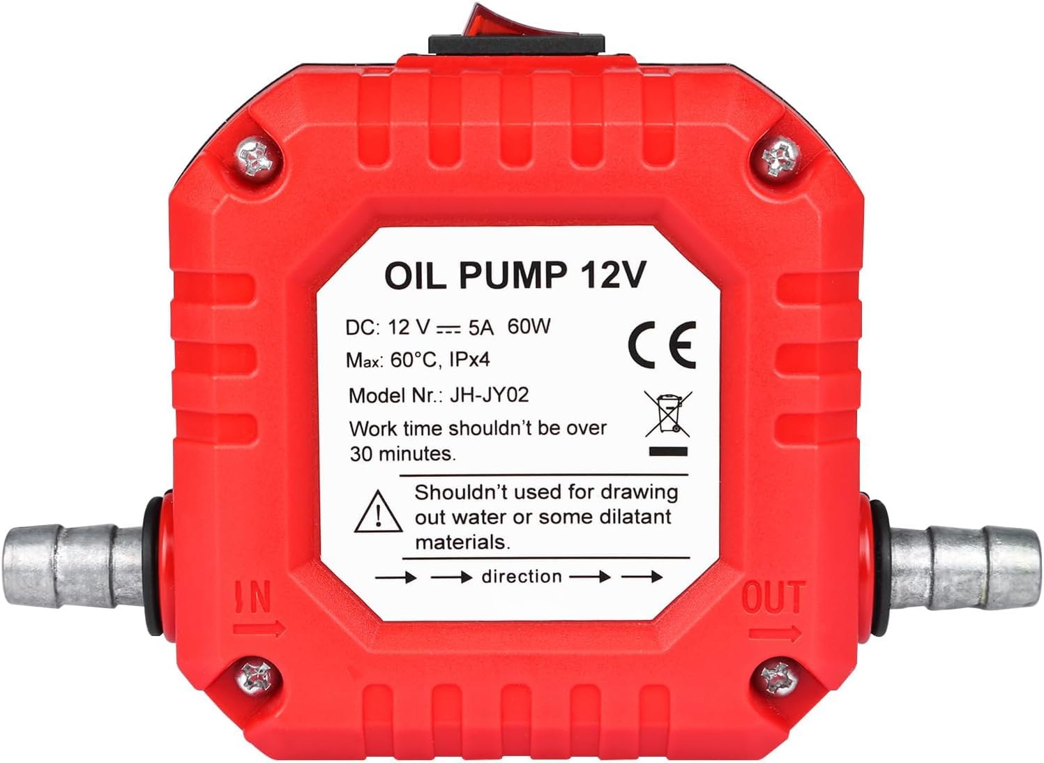 YASTA Pompa Cambio Olio Elettrica Pompa Di Aspirazione Estrazione Liquidi Motore Auto - Foto 14