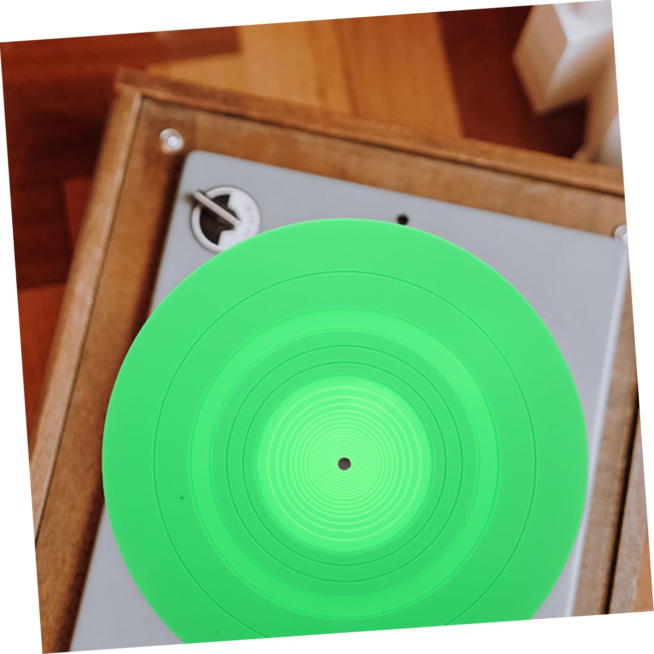 Alfombrilla de Silicona para Discos de Vinilo 2 Piezas Verde