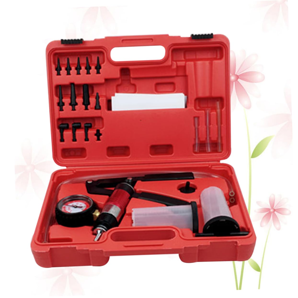 Gatuida Kit De Purga De Frenos Ferramentas De Vacío Manual Herramienta De Protección De Vapor Aspiradora Suite Mano
