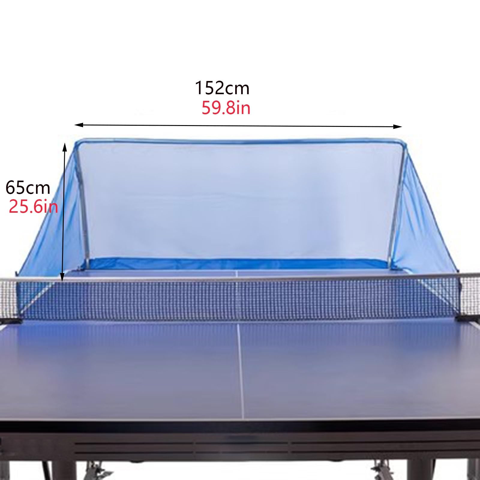 RENLXFI Portable Table Tennis Ball Catch Net, Ping Pong Table Training Net for Multi-Ball Drills or Robot Serve Launcher Practice, Outdoor Training Tool