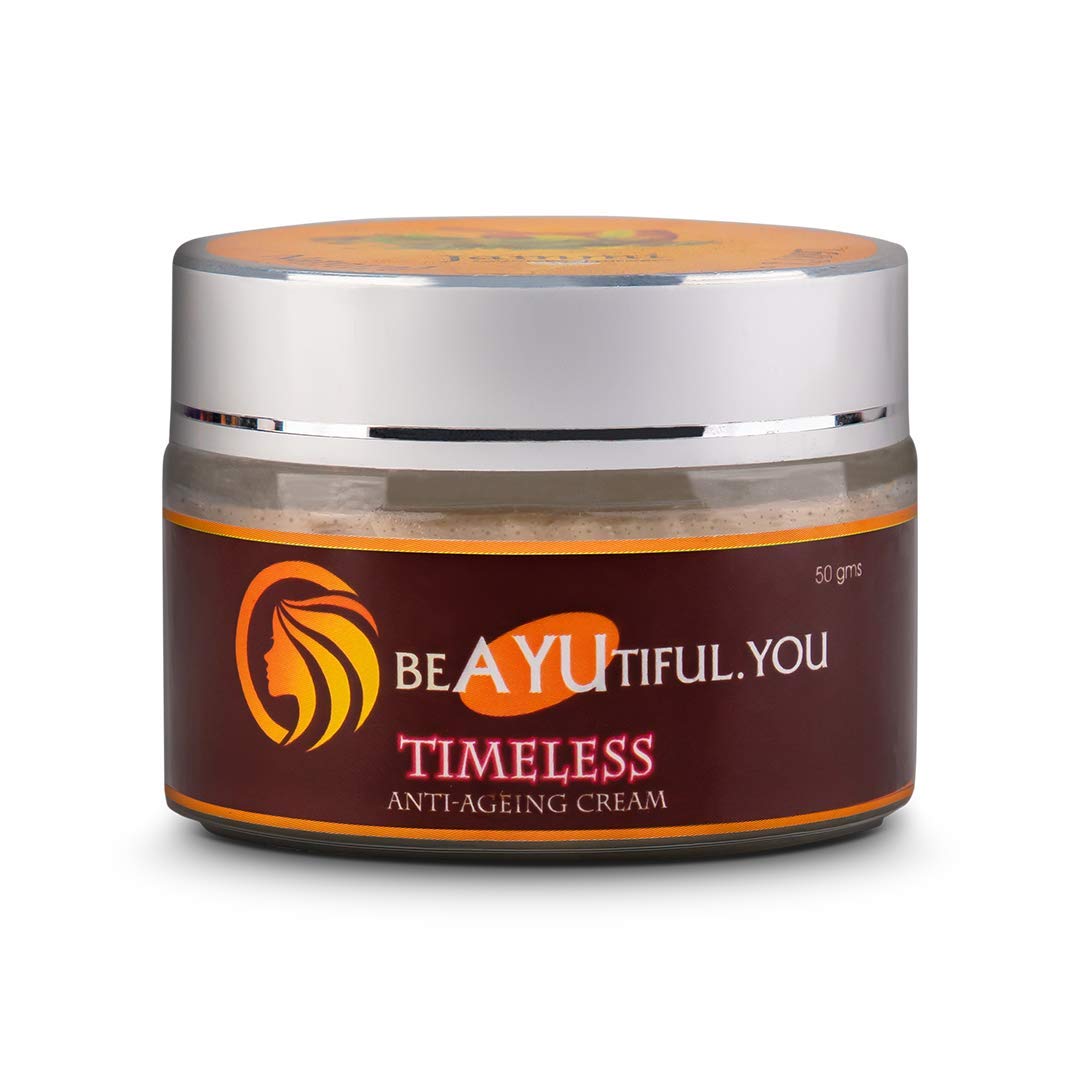 beAYUtiful.you 100% Ayurvedic Timeless Anti-Ageing Night Cream for Skin Repair and Glowing Skin, 50g