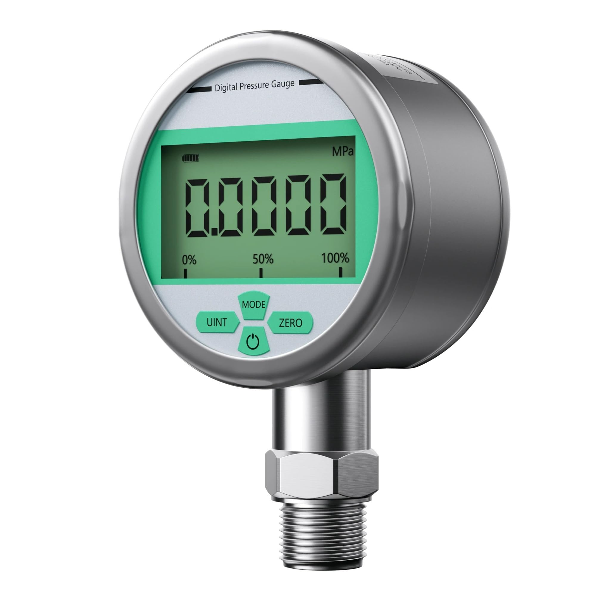 Manomètre numérique 400 bar 600 bar Air Liquide Carburant Huile Eau Manomètre Manomètre numérique Manomètre (0,2 G 80 mm G1-2,0-1,6 bar)