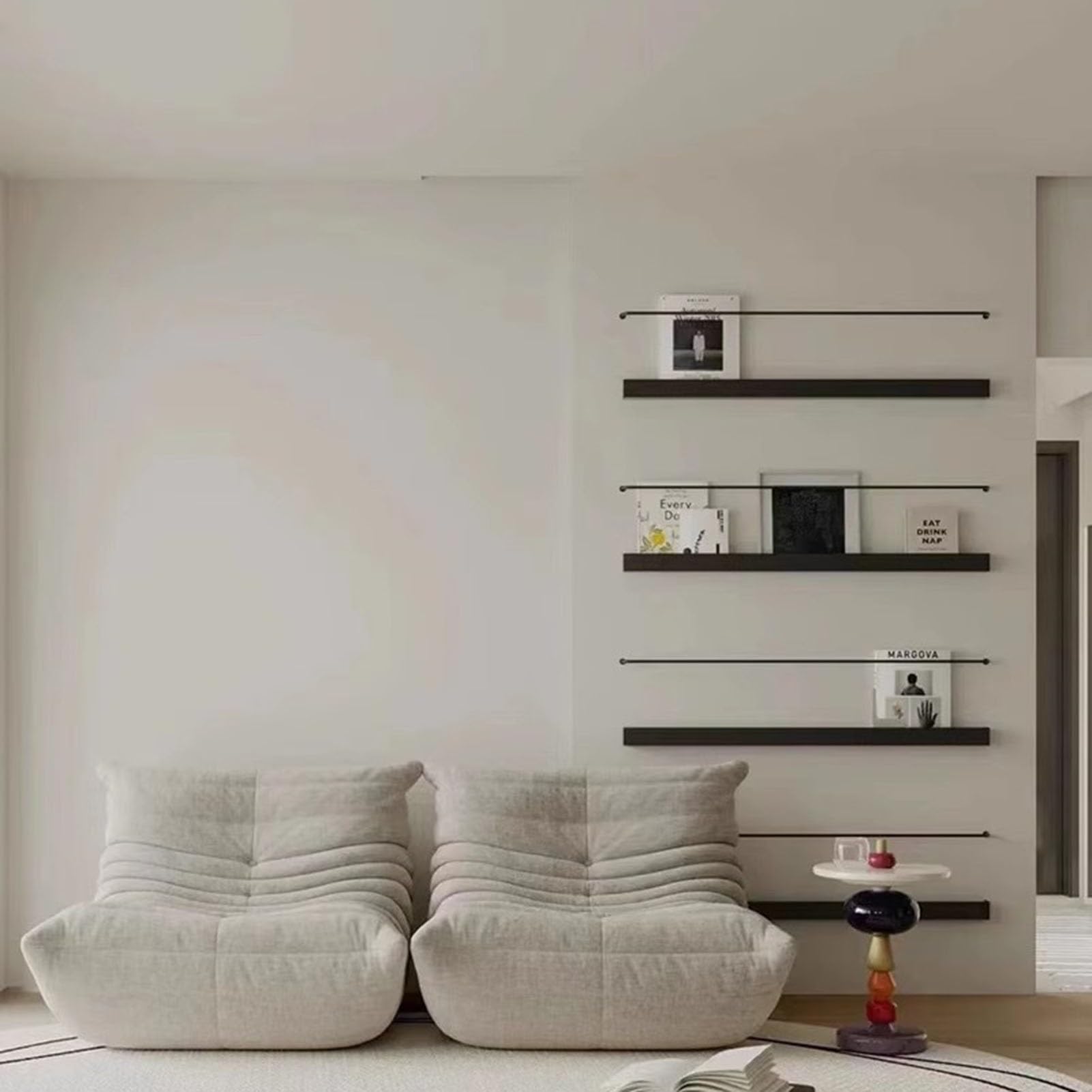 Prospektständer/Prospekthalter Ständer Modern Schwarz Magazinständer, 80 90 100 120 cm Lang Metall Katalog-Literatur-Halter/Broschürenständer, Sparen Sie Platz Bücherregal, Für Veranstaltungen Büro