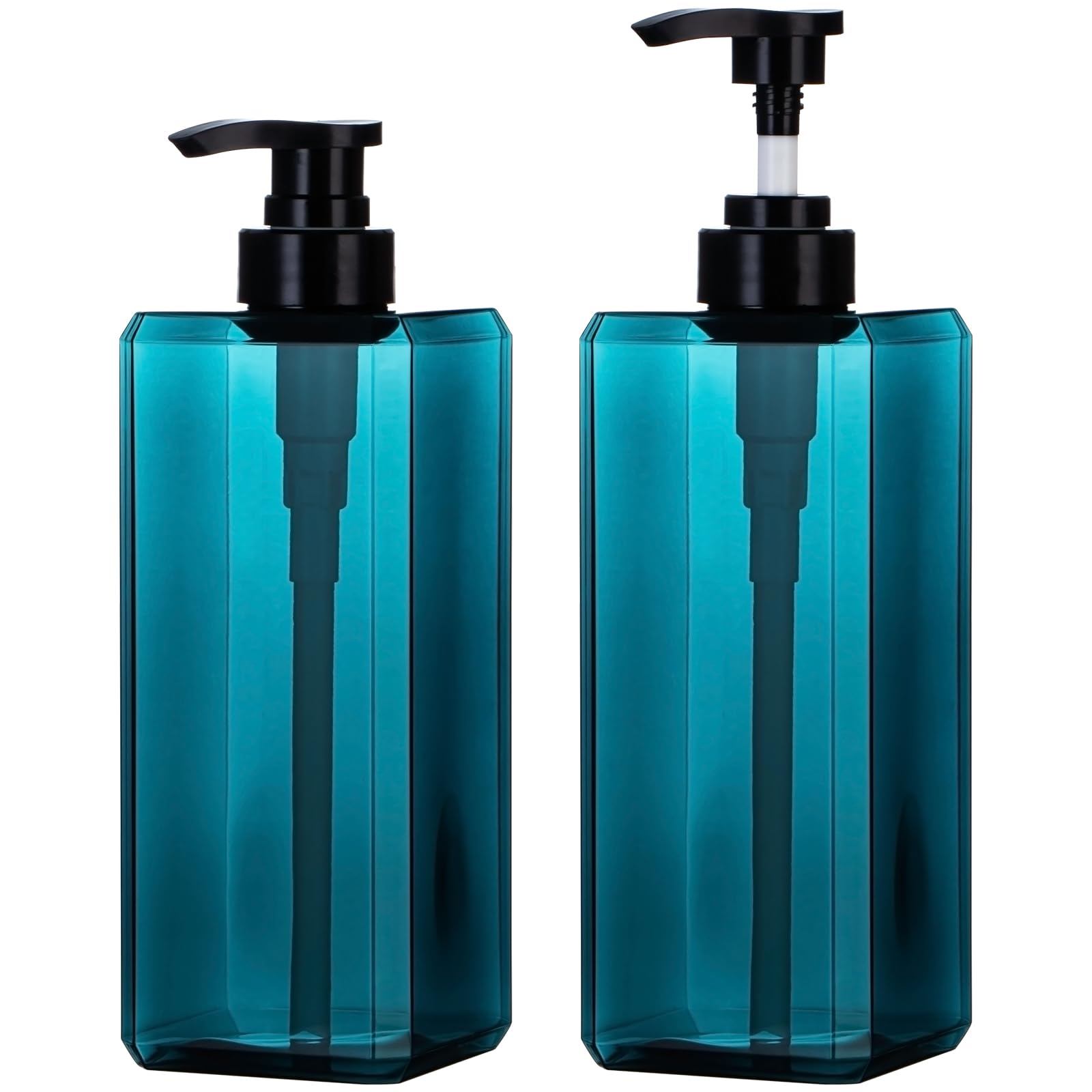 Yebeauty Pump Bottle Dispenser, 27oz 800ml Empty Plastic Shampoo Pump Dispenser Shower Soap Dispenser Refillable Liquid Containers for Conditioner