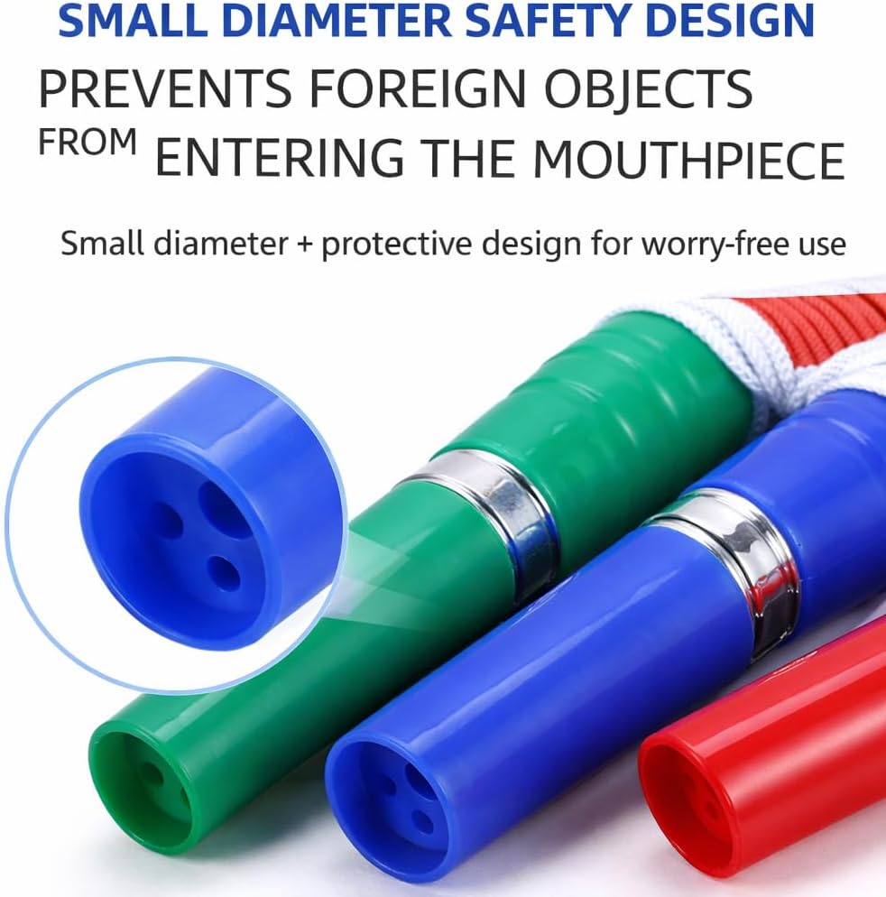 3Pcs Cheering Horns with American Flag Pattern, Noise Makers for Sports Events, Stadium and Soccer Fans