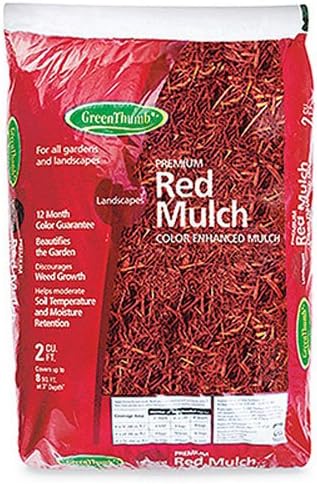 GARICK BG2CFDMRGT Green Thumb Mulch, 2 cu. ft., Red