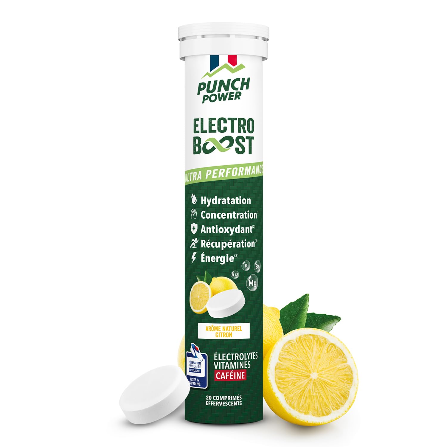 Electrolytes Granions Hydratation - Pastilles Sans Sucre Magnesium - Citron