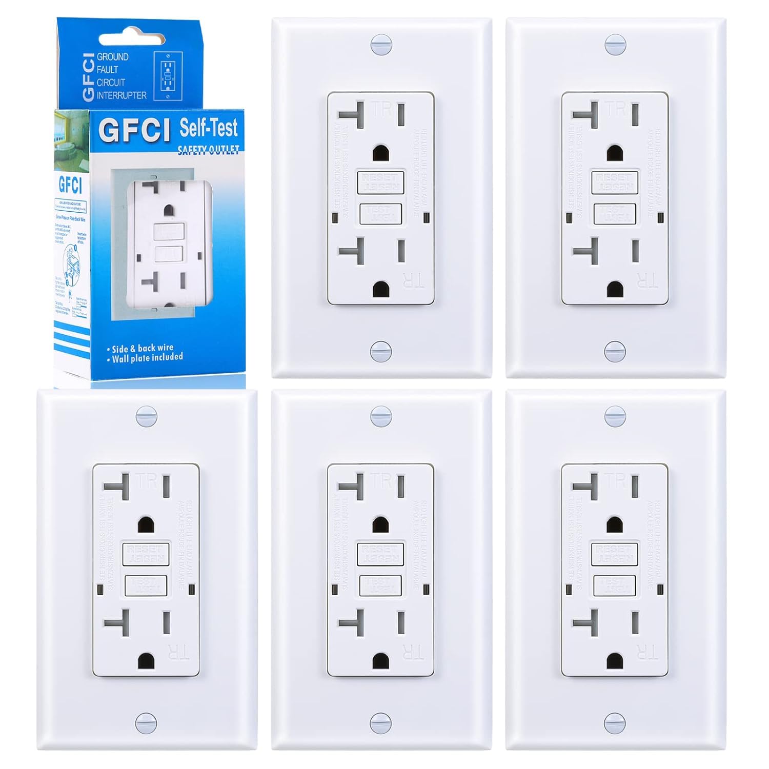 GFCI Outlet - Tamper Resistant & LED Indicator -14 GFCI Outlet - Tamper Resistant & LED Indicator -14