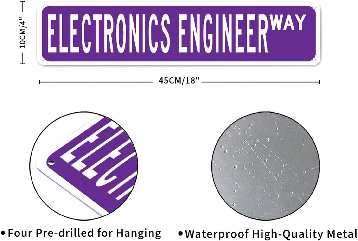 Electronics Engineer Custom Street Sign Electronics Engineer Metal Tin Sign Electronics Engineer Gifts Wall Art Modern Metal Wall Sign Modern Wall Decor for Bedroom Living Room Front Porch image 2