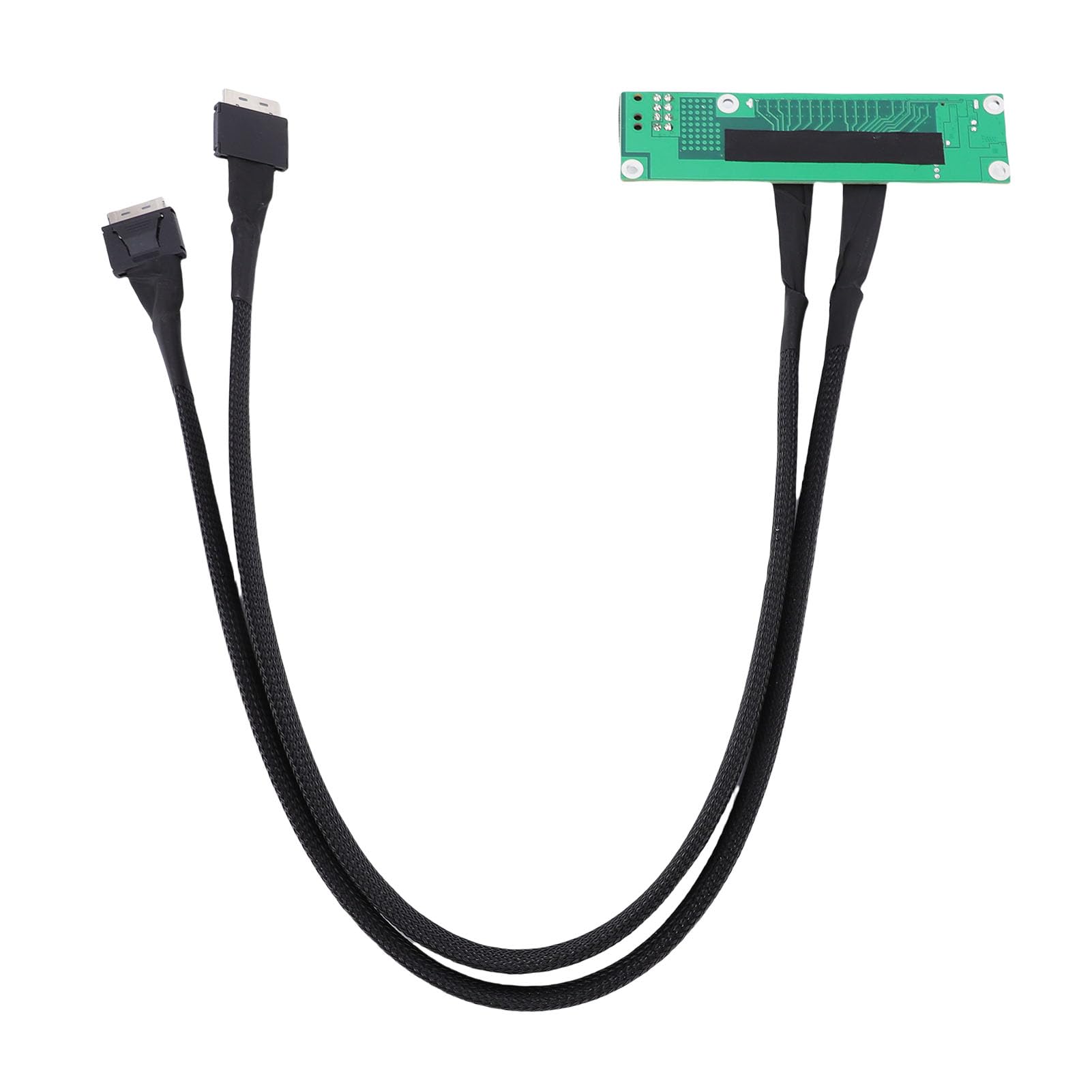PCIe 4.0 X16 Bifurkationsadapter-Riser-Karte, Hochgeschwindigkeits-Plug-and-Play-Split-Verlängerungskabel, 65 cm Länge für Computer-Motherboard-Erweiterung mit mehreren Geräten