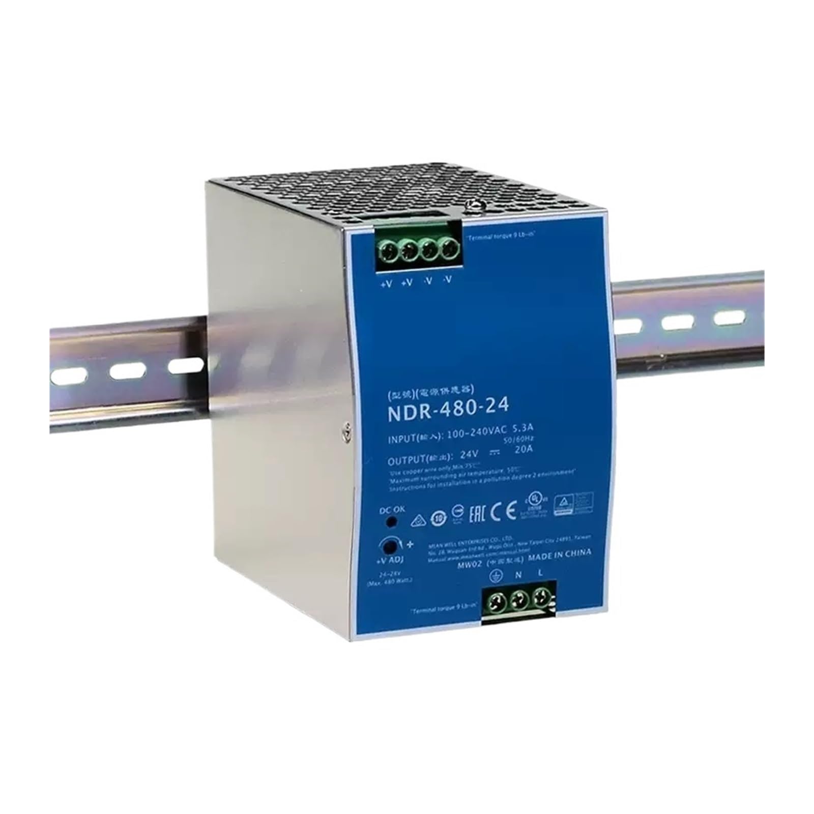 BRODEFUP NDR-480 24/48V 20A switching power supply(NDR-480-24V)