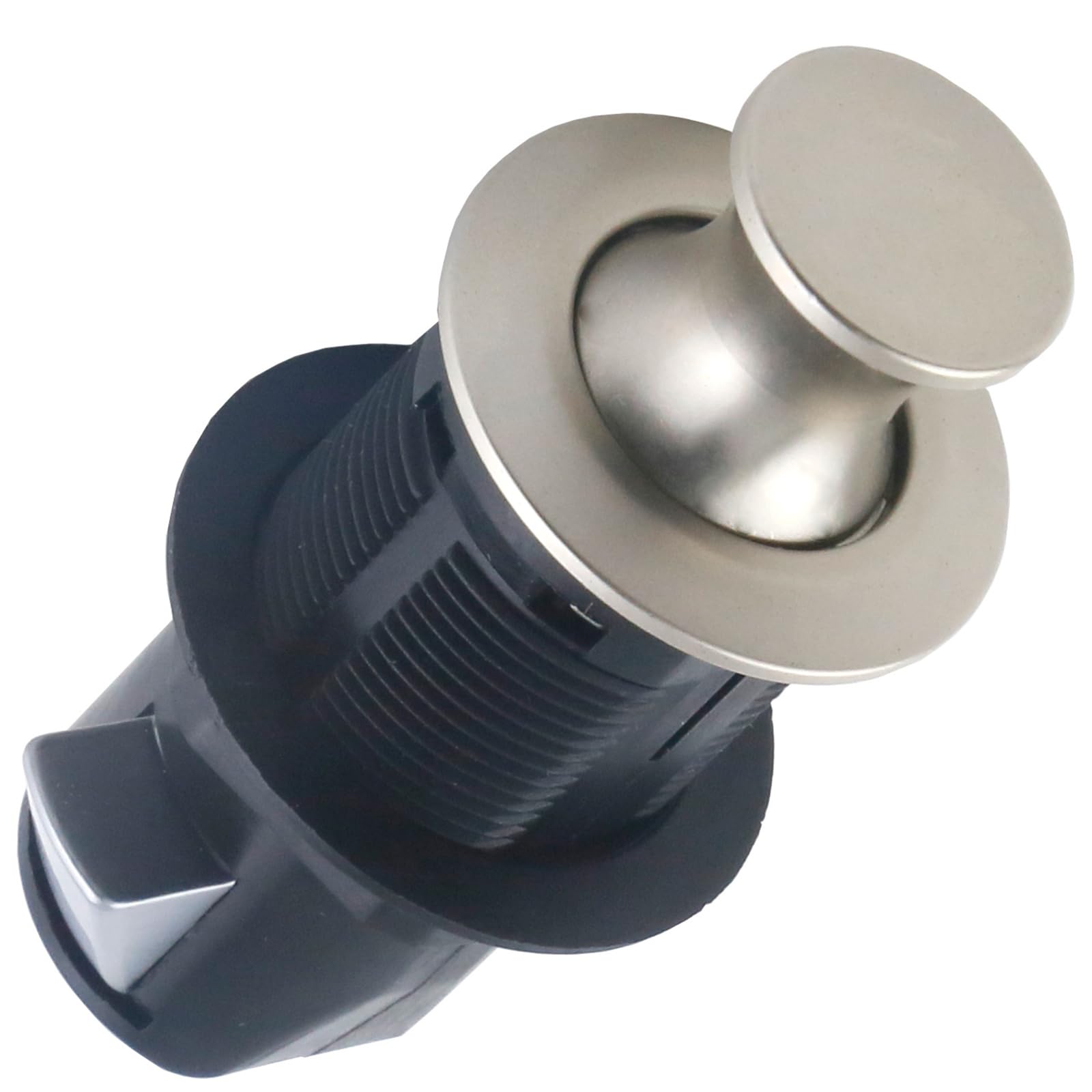 Round Embedded Push to Open Zincs Alloy Flush Mount Cabinet Keyless Cupboard Drawer Push Button Latches Knob Keyless Cupboard Drawer Button Latches Knob