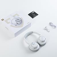Căști over-ear fără fir SoundPEATS Space cu anulare activă a zgomotului (ANC), Bluetooth 5.3, microfon pliabil, conexiune multipoint, autonomie 123 ore, drivere 40 mm 8