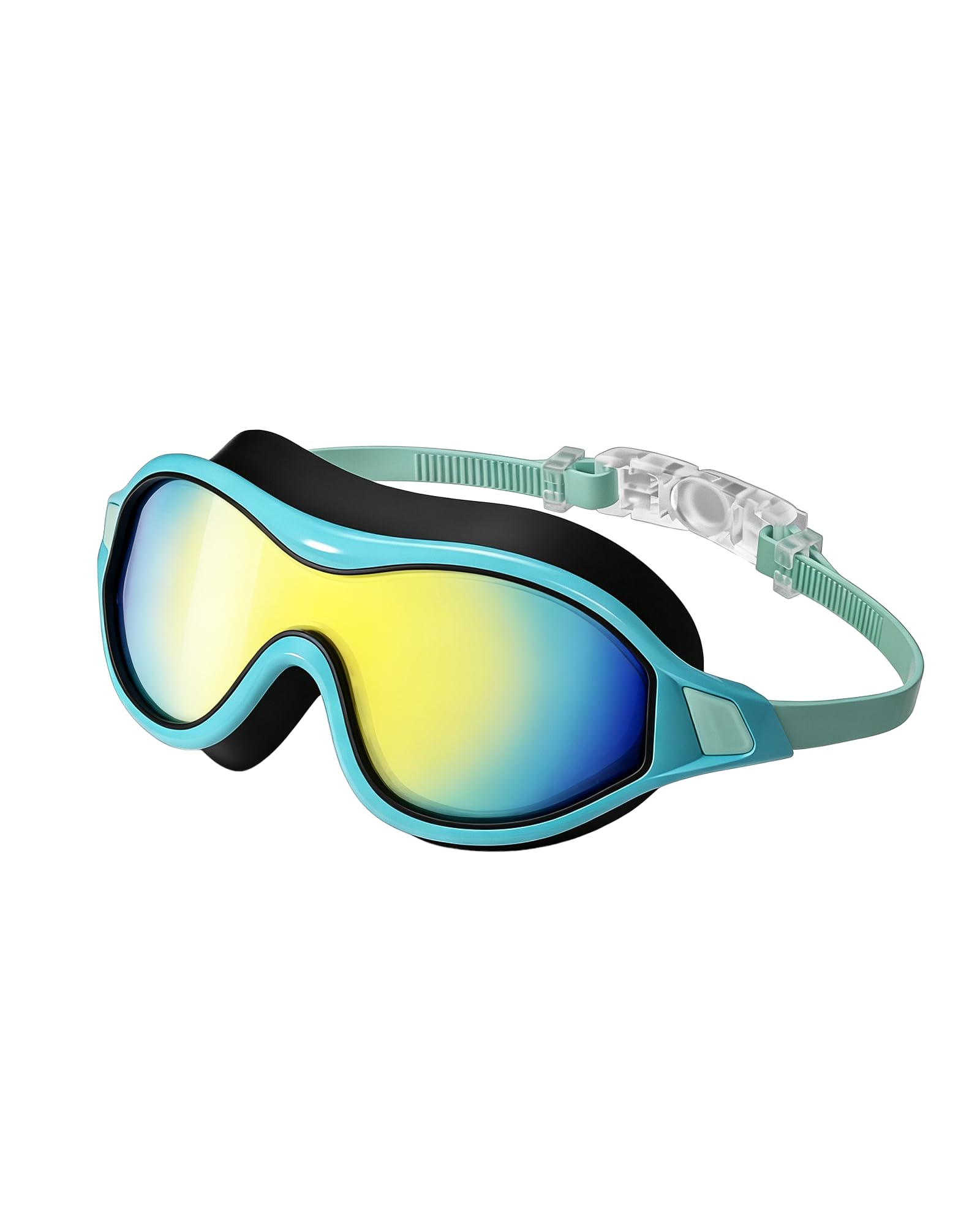 Swim Goggles for Adults, Wide View Anti-Fog UV Protection No Leak